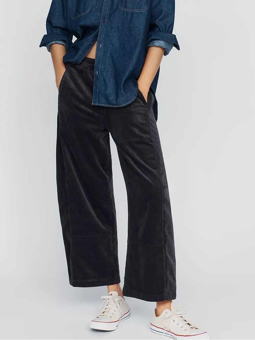 Anthropologie the Izzie Relaxed Pull-On Barrel
Trousers by Pilcro: Corduroy M